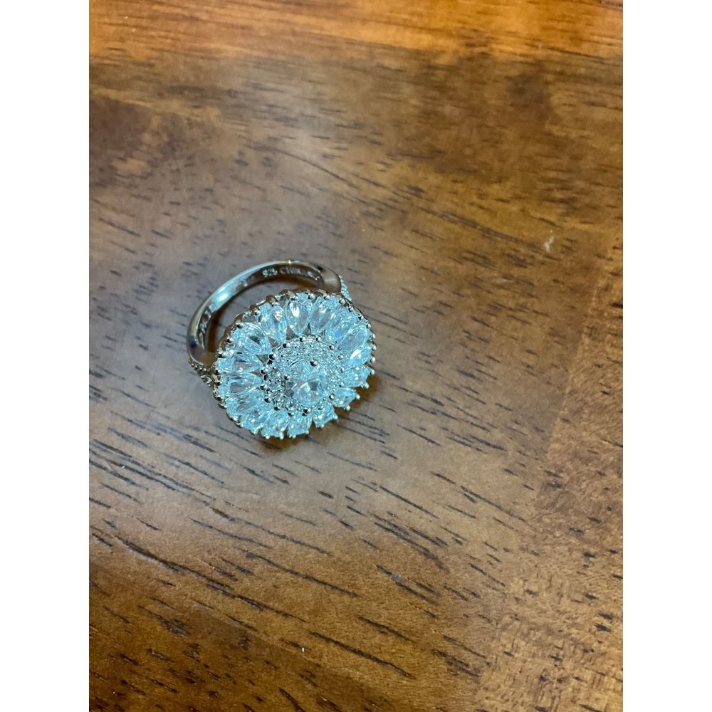 PAJ Prime Art and Jewelry Sterling Silver ring CZ Size 8 Ring 10